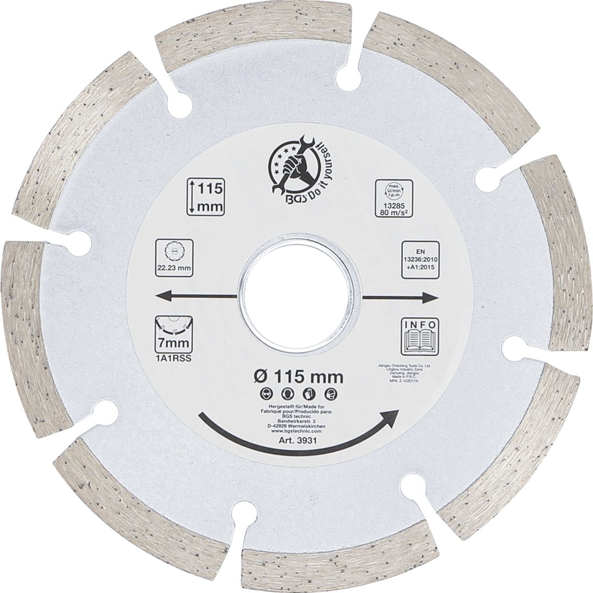 Segment Cutting Disc | Ø 115 mm