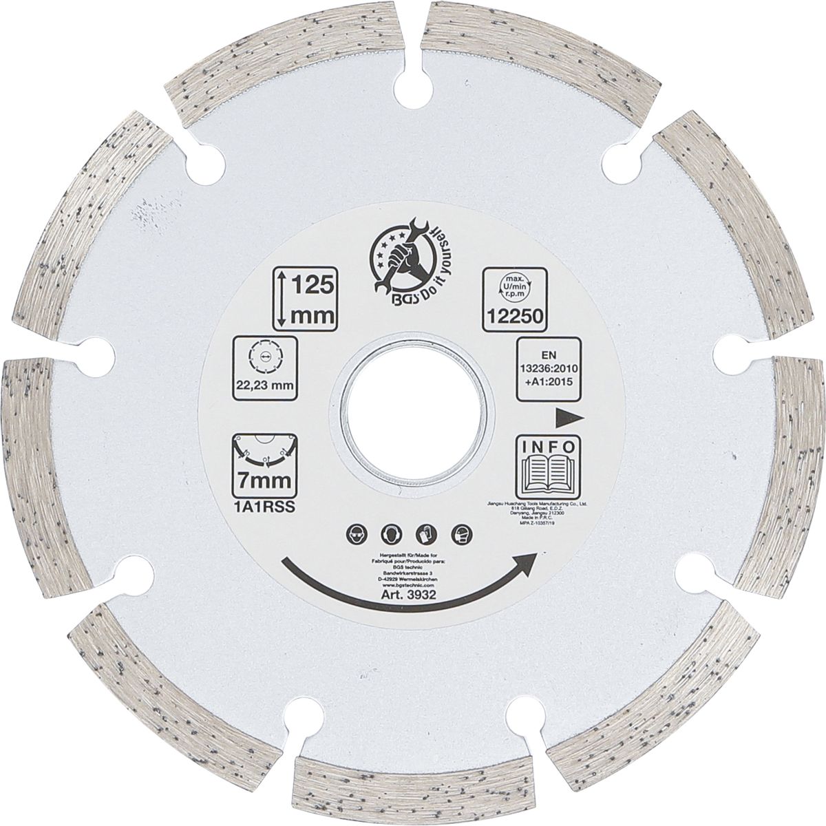 Disco de corte segmentado | Ø 125 mm