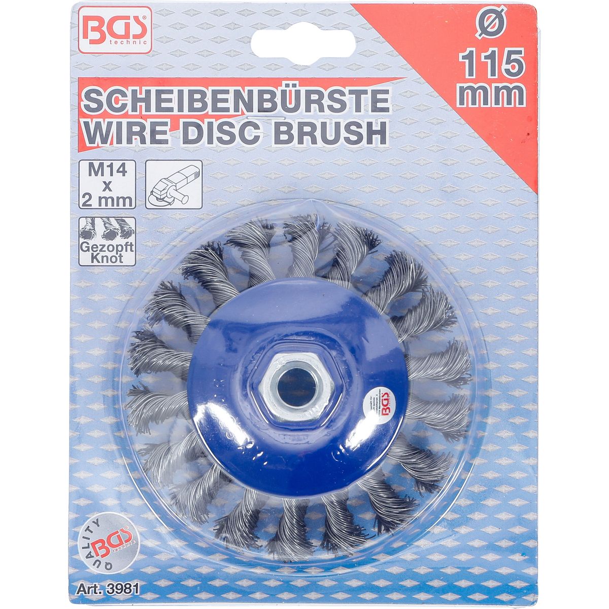 Disc Brush | M14 x 2.0 mm Drive | Ø 115 mm