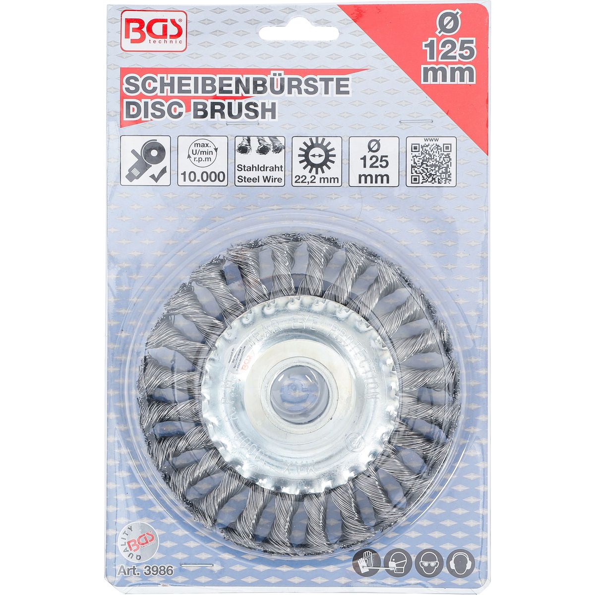 Disc Brush / knotted round Brush | Ø 125 mm