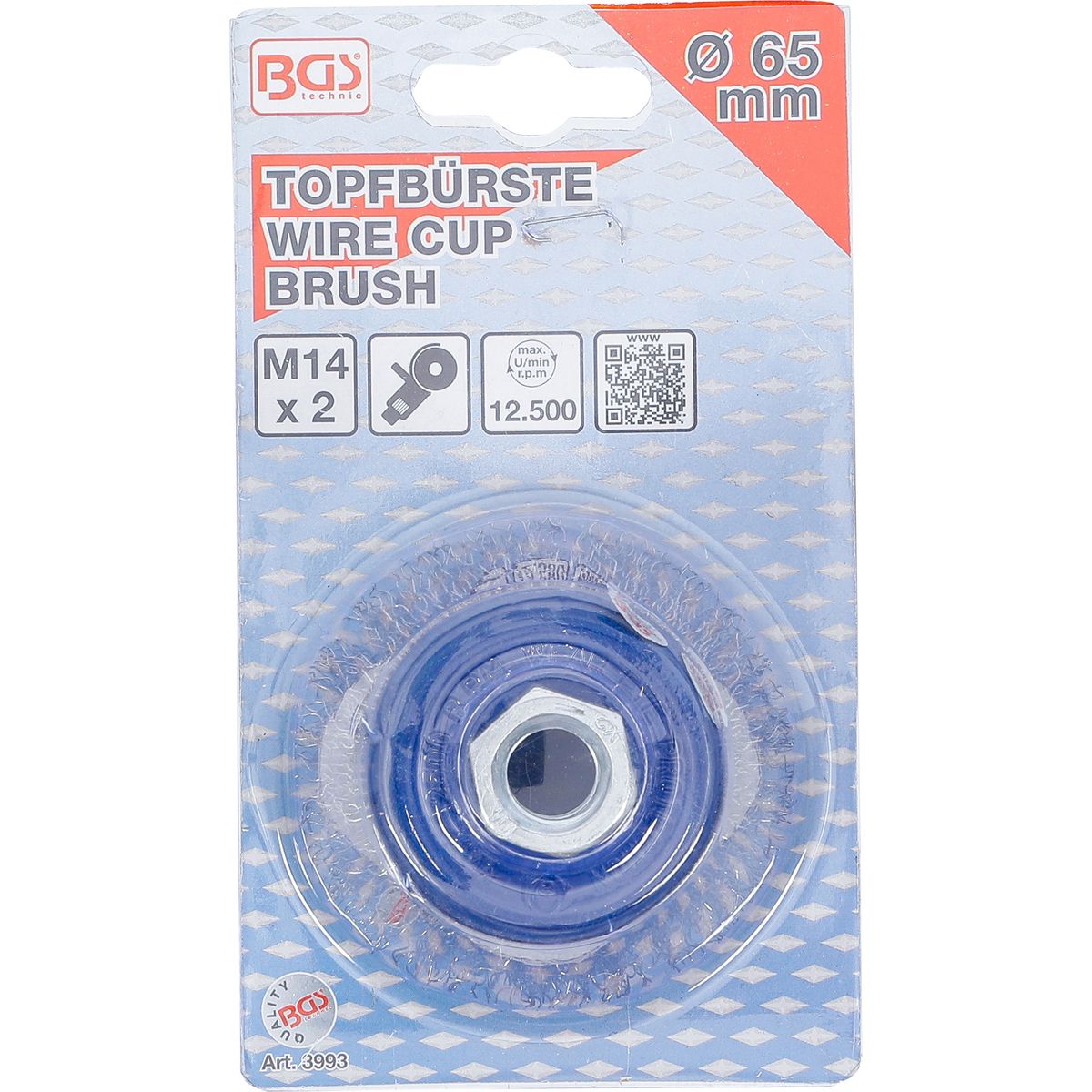 Topfbürste | Aufnahme M14 x 2,0 mm | Ø 65 x 50 mm