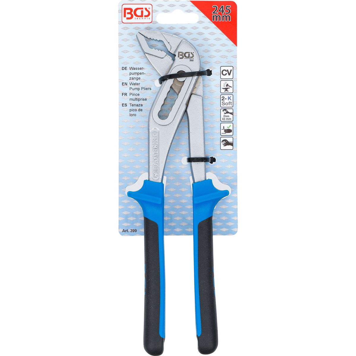 Water Pump Pliers | Box-Joint Type | 245 mm