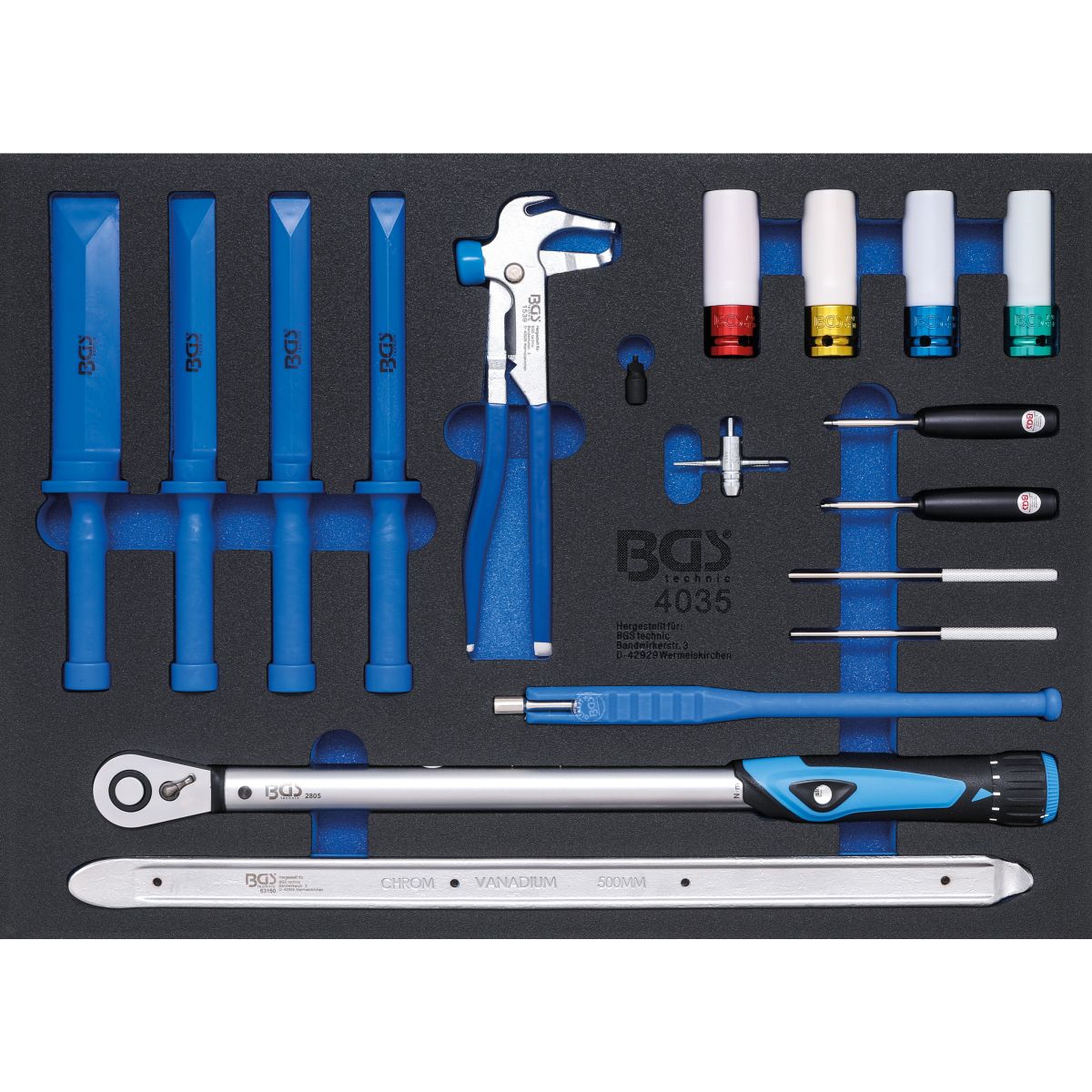 Tool Tray 3/3: Special Tools for Tyre Service | 18 pcs.