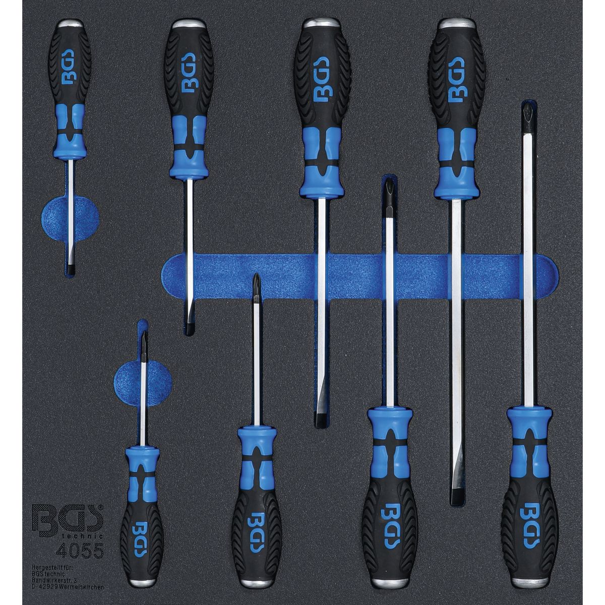 Tool Tray 2/3: Cross and Slot Screwdrivers | 8 pcs.