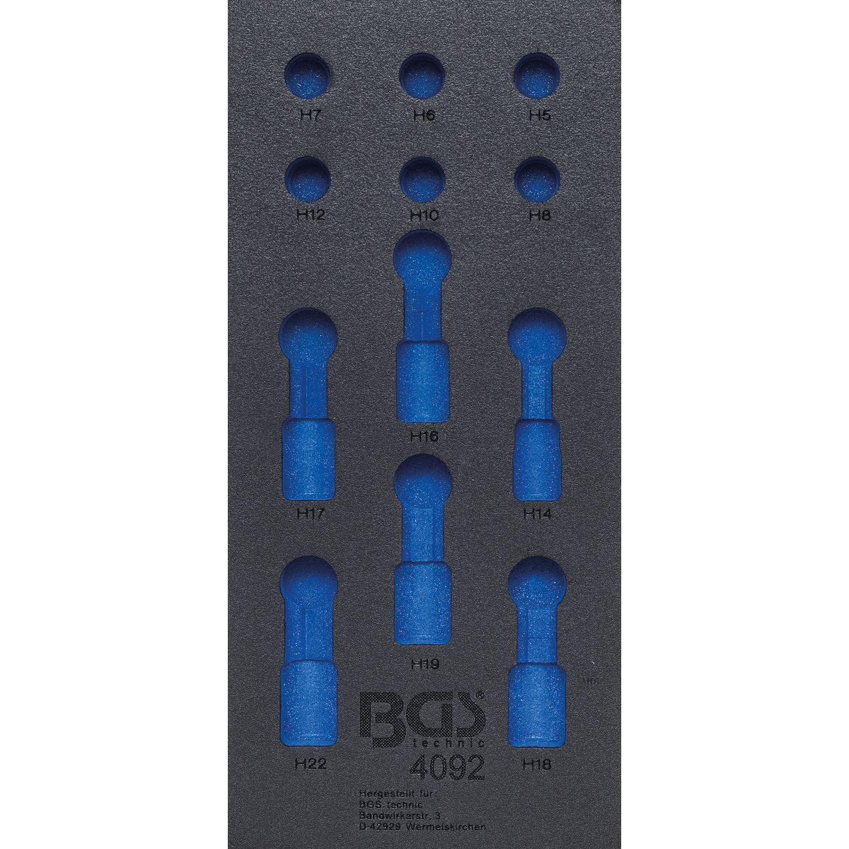 Tool Tray 1/3, empty | for BGS 4092