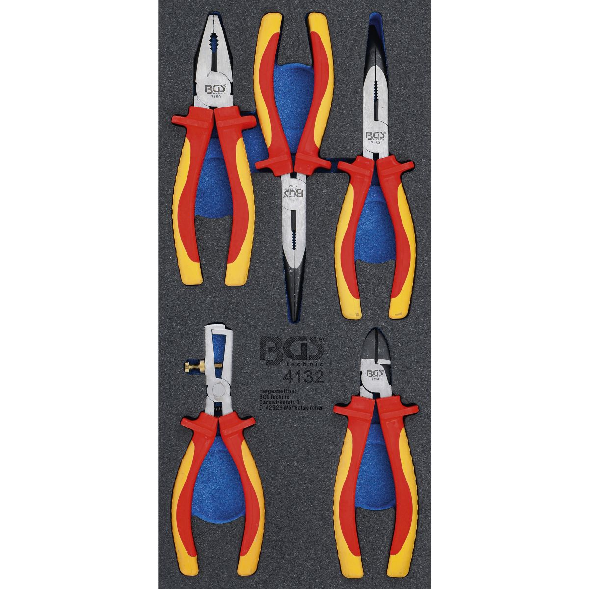 Tool Tray 1/3: VDE Pliers Set | 5 pcs.