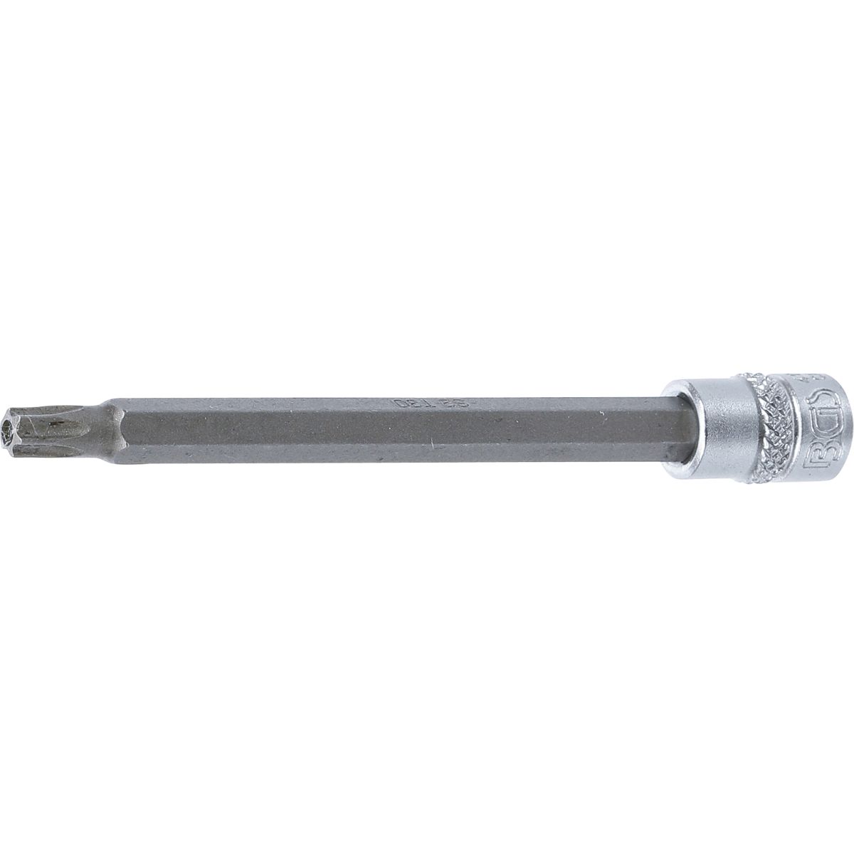 Douille à embouts | longueur 100 mm | 6,3 mm (1/4") | profil T (pour Torx) avec perçage T30