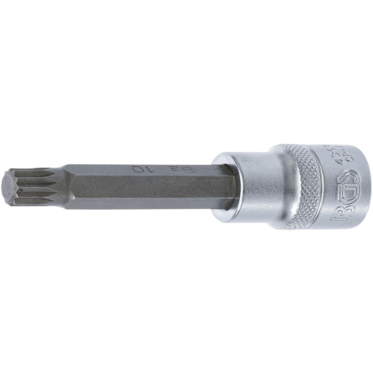 Bit Socket | length 100 mm | 12.5 mm (1/2") Drive | Spline (for XZN) | M10