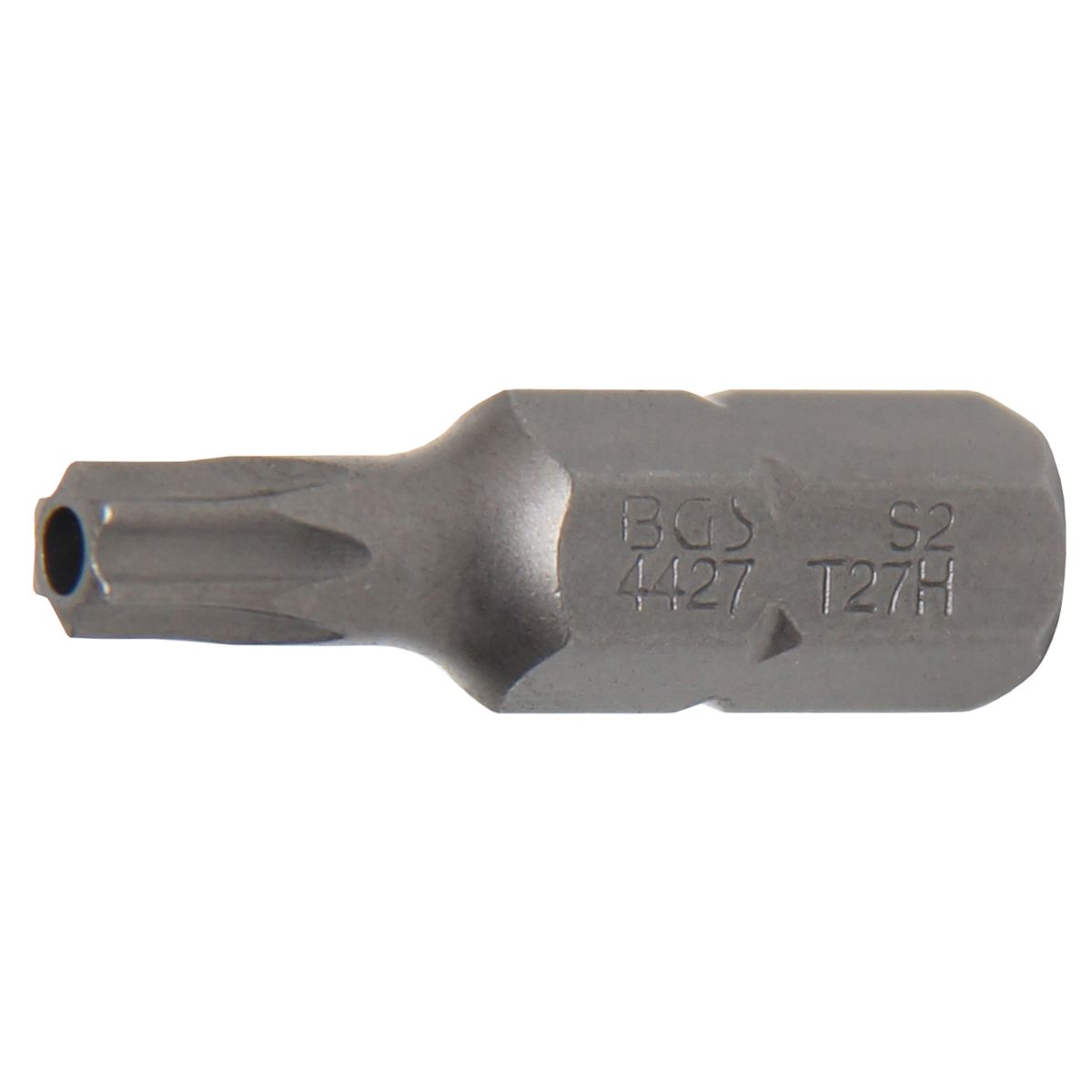 Punta | longitud 30 mm | entrada 8 mm (5/16") | perfil en T (para Torx) con perforación T27