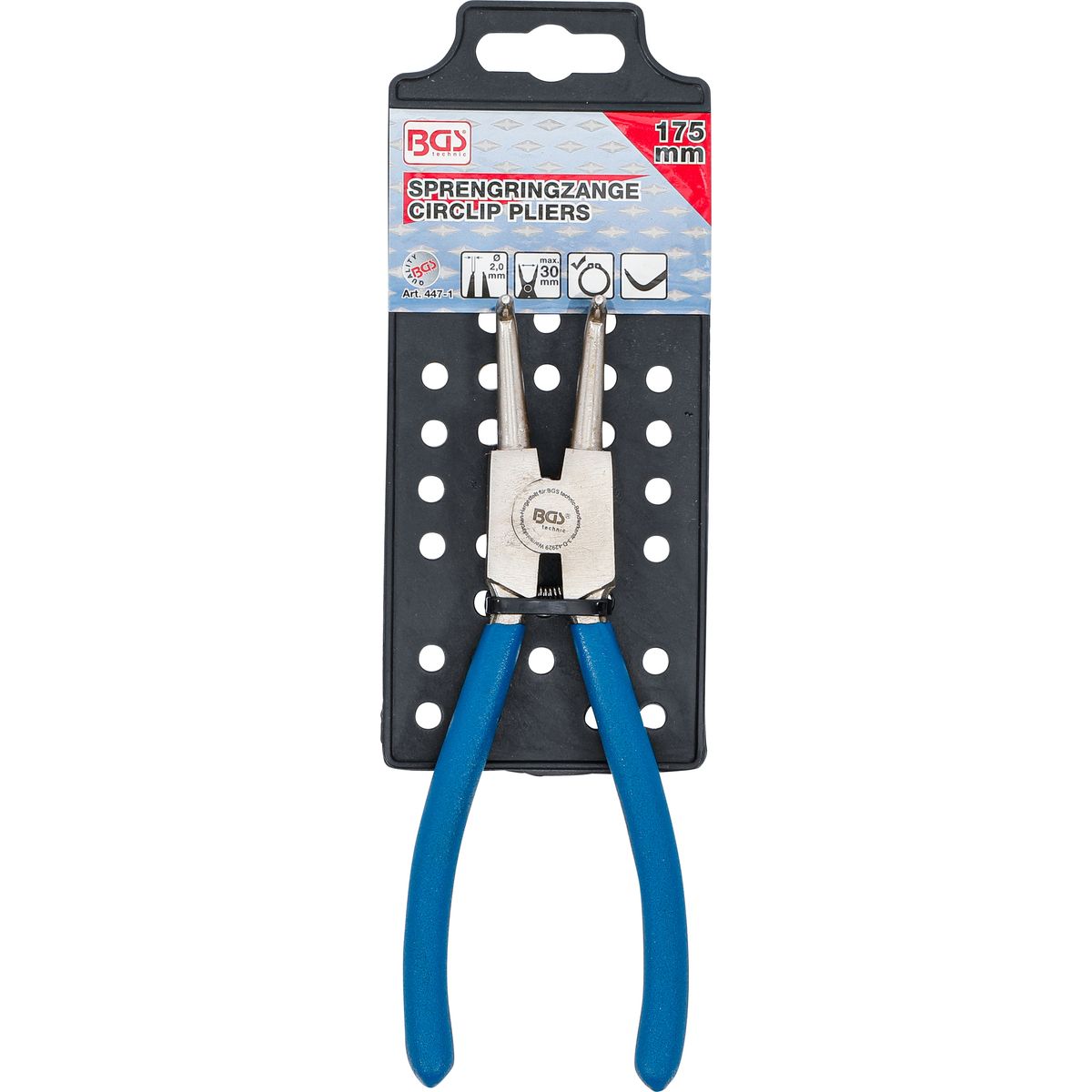 Circlip Pliers | angled | for outside Circlips | 175 mm