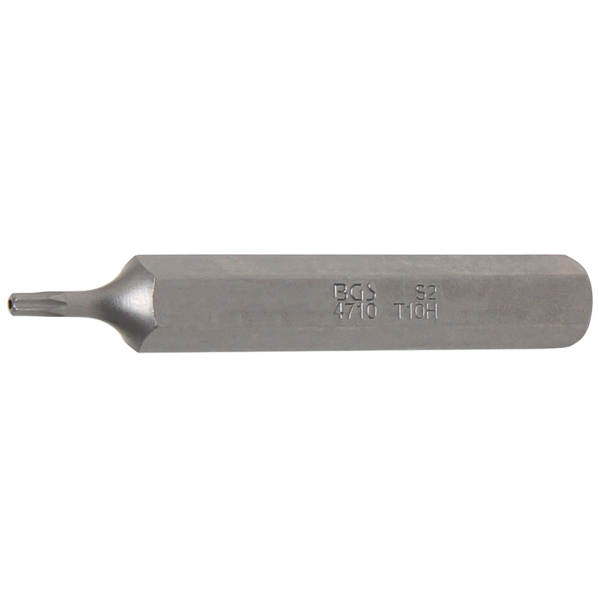 Punta | longitud 75 mm | entrada 10 mm (3/8") | perfil en T (para Torx) con perforación T10