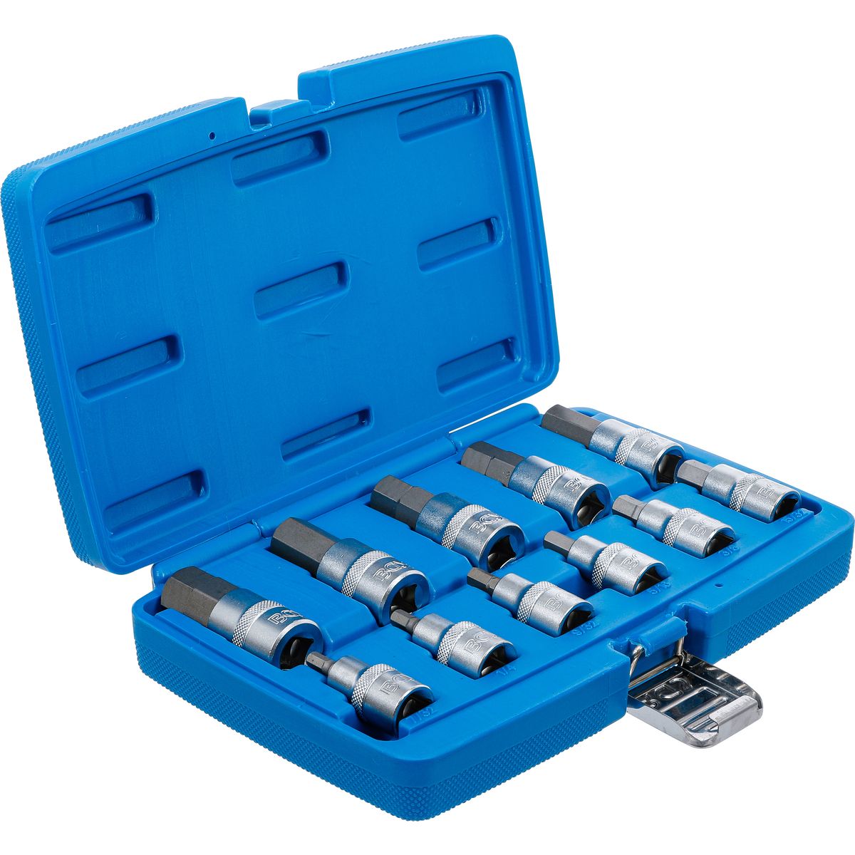 Bit Socket Set | 12.5 mm (1/2") Drive | internal Hexagon 7/32" - 13/16" | Inch Sizes | 11 pcs.