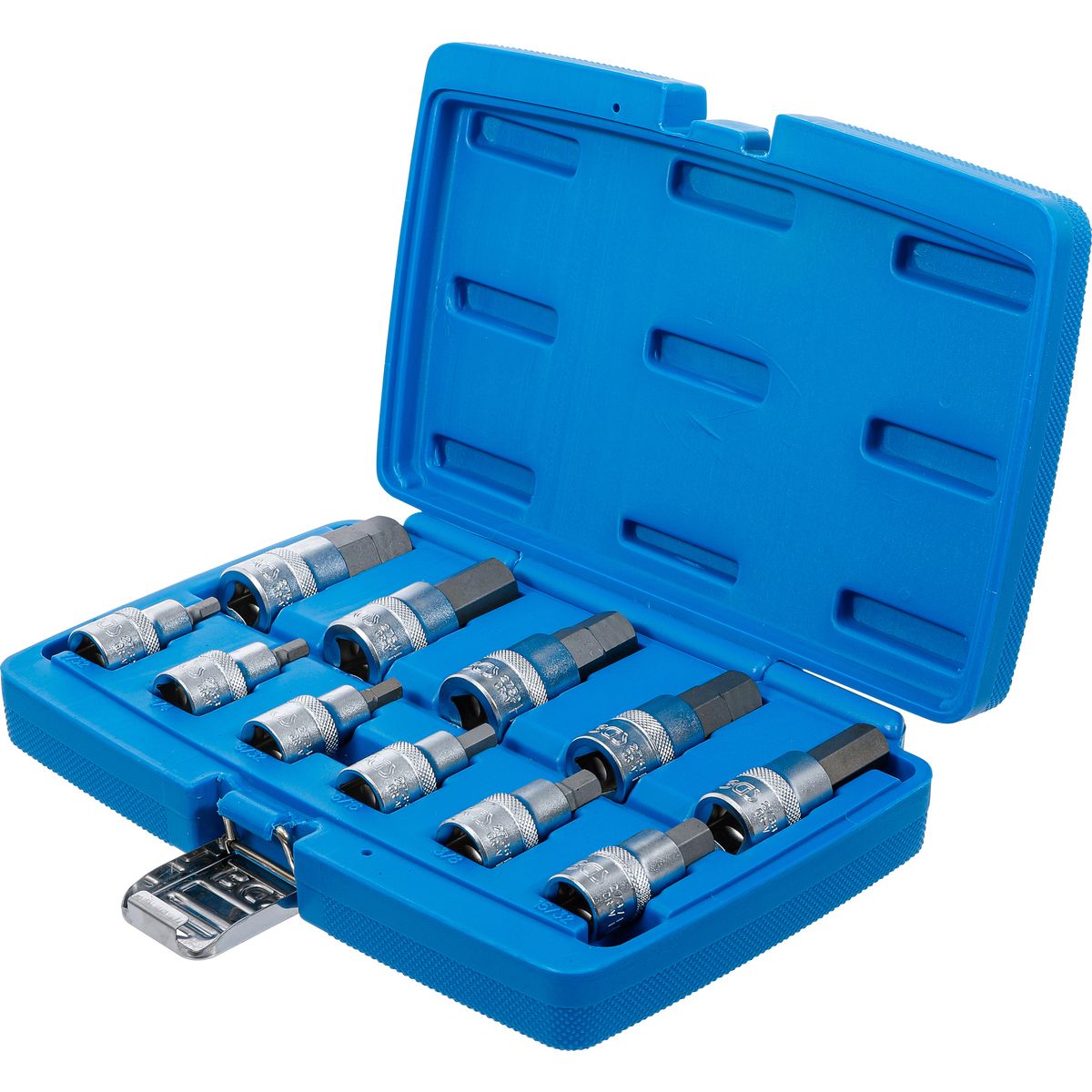 Bit Socket Set | 12.5 mm (1/2") Drive | internal Hexagon 7/32" - 13/16" | Inch Sizes | 11 pcs.