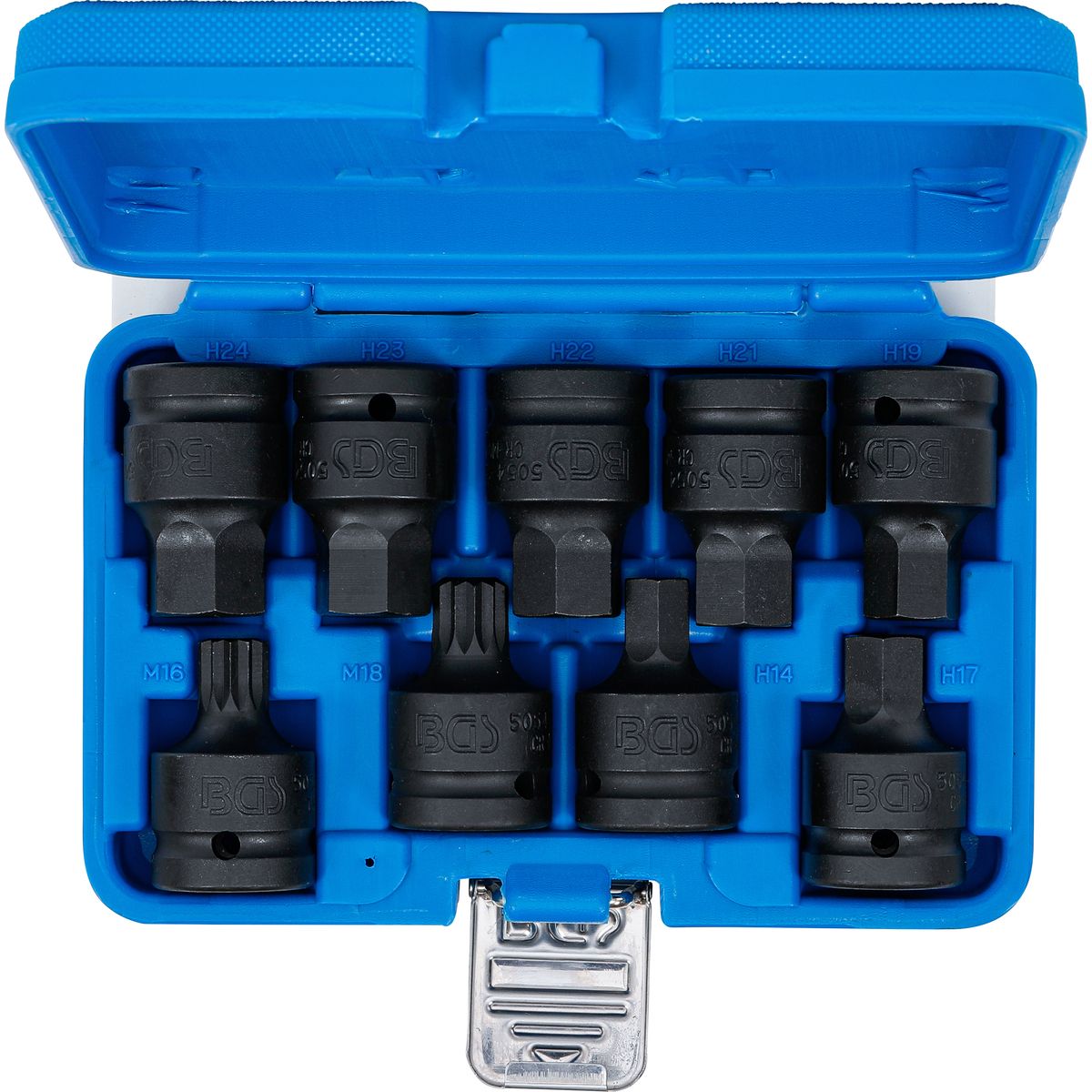 Impact Bit Socket Set | 20 mm (3/4") Drive | internal Hexagon, internal spline (for XZN) | 9 pcs.