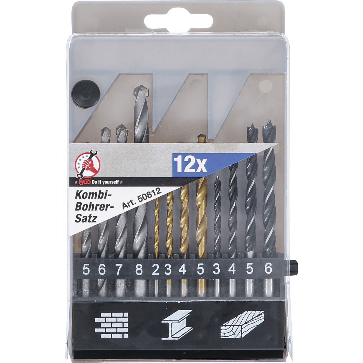 Combination Drill Set | 2 - 8 mm | 12 pcs.