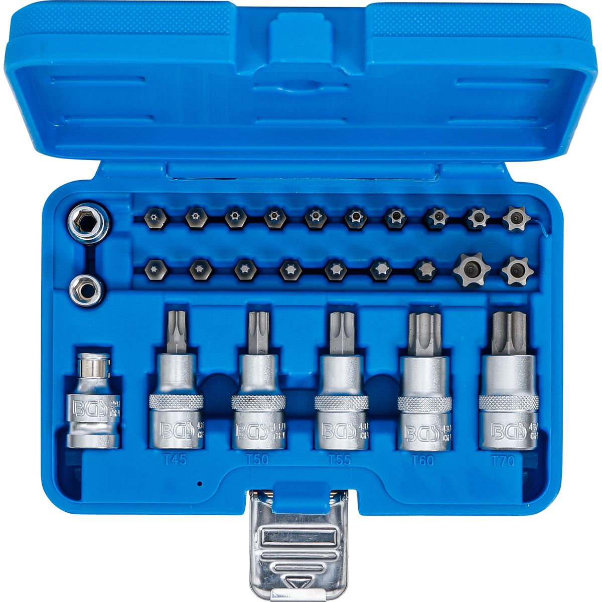 Bit- und Bit-Einsatz-Satz | 12,5 mm (1/2") | T-Profil (für Torx) | 27-tlg.