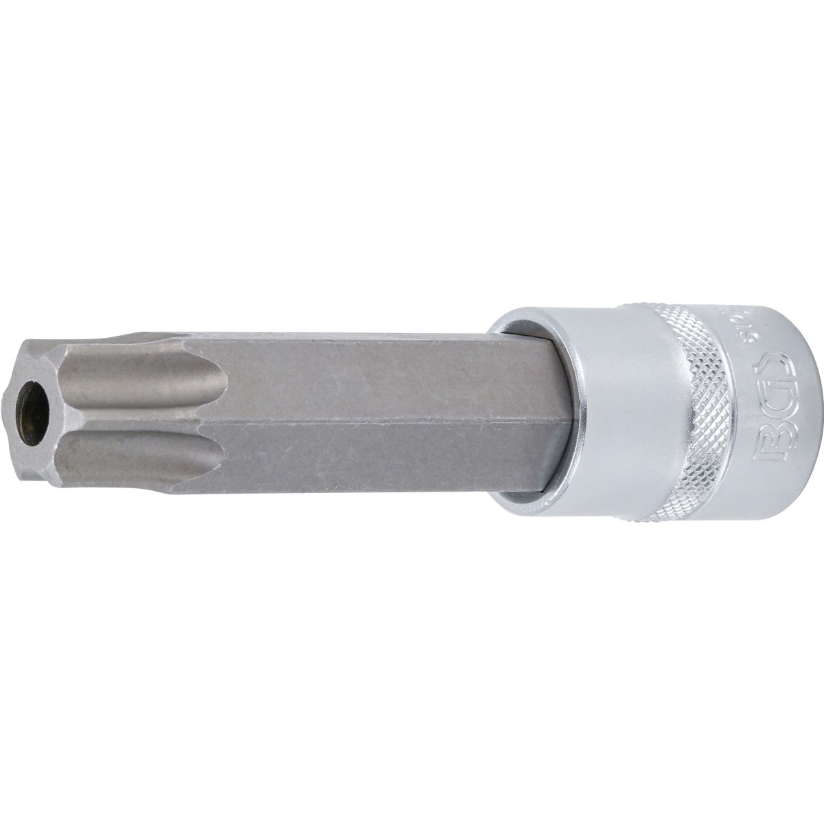 Punta de vaso | longitud 110 mm | entrada 12,5 mm (1/2") | perfil en T (para Torx) con perforación T90