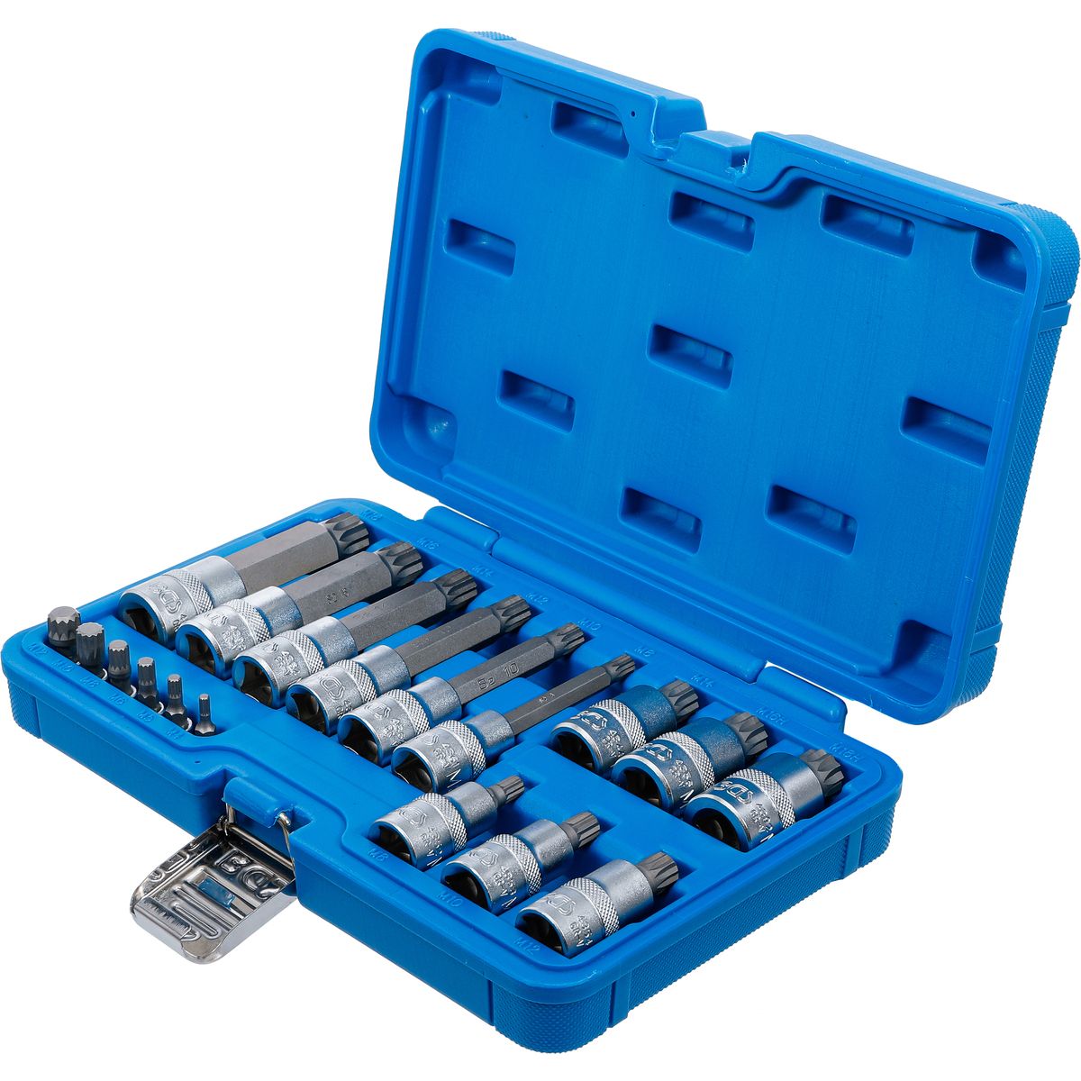 Bit Socket Set | 6.3 mm (1/4") / 12.5 mm (1/2") Drive | Spline (for XZN) | 18 pcs.