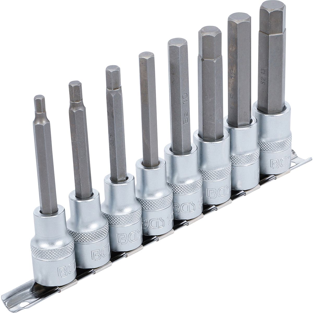 Bit Socket Set | 12.5 mm (1/2") Drive | Internal Hexagon 5 - 13 mm | 8 pcs.