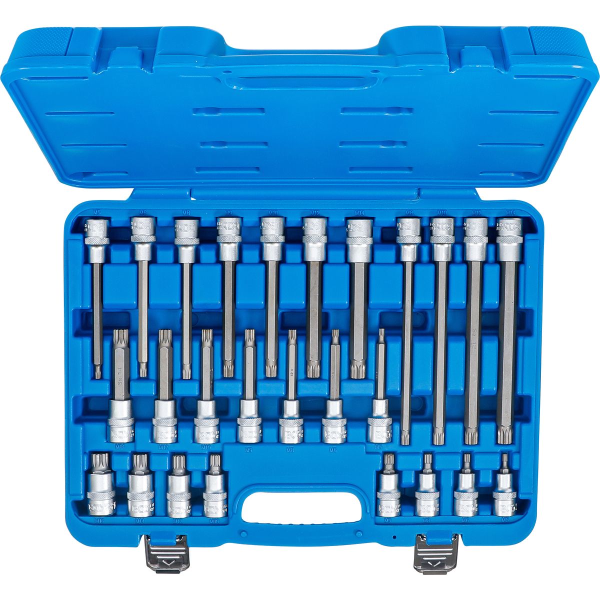 Bit Socket Set | 12.5 mm (1/2") Drive | Spline (for XZN) M4 - M16 | 26 pcs.