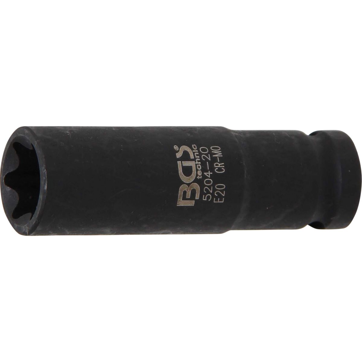 Impact Socket E-Type, deep | 12.5 mm (1/2") Drive | E20