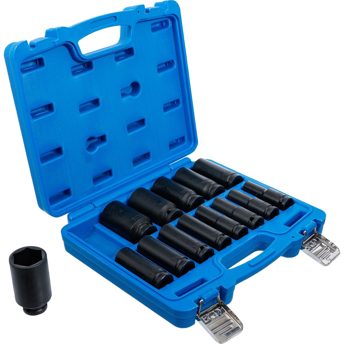 Impact Socket Set, Hexagon | 12.5 mm (1/2") Drive | 10 - 32 mm | 14 pcs.