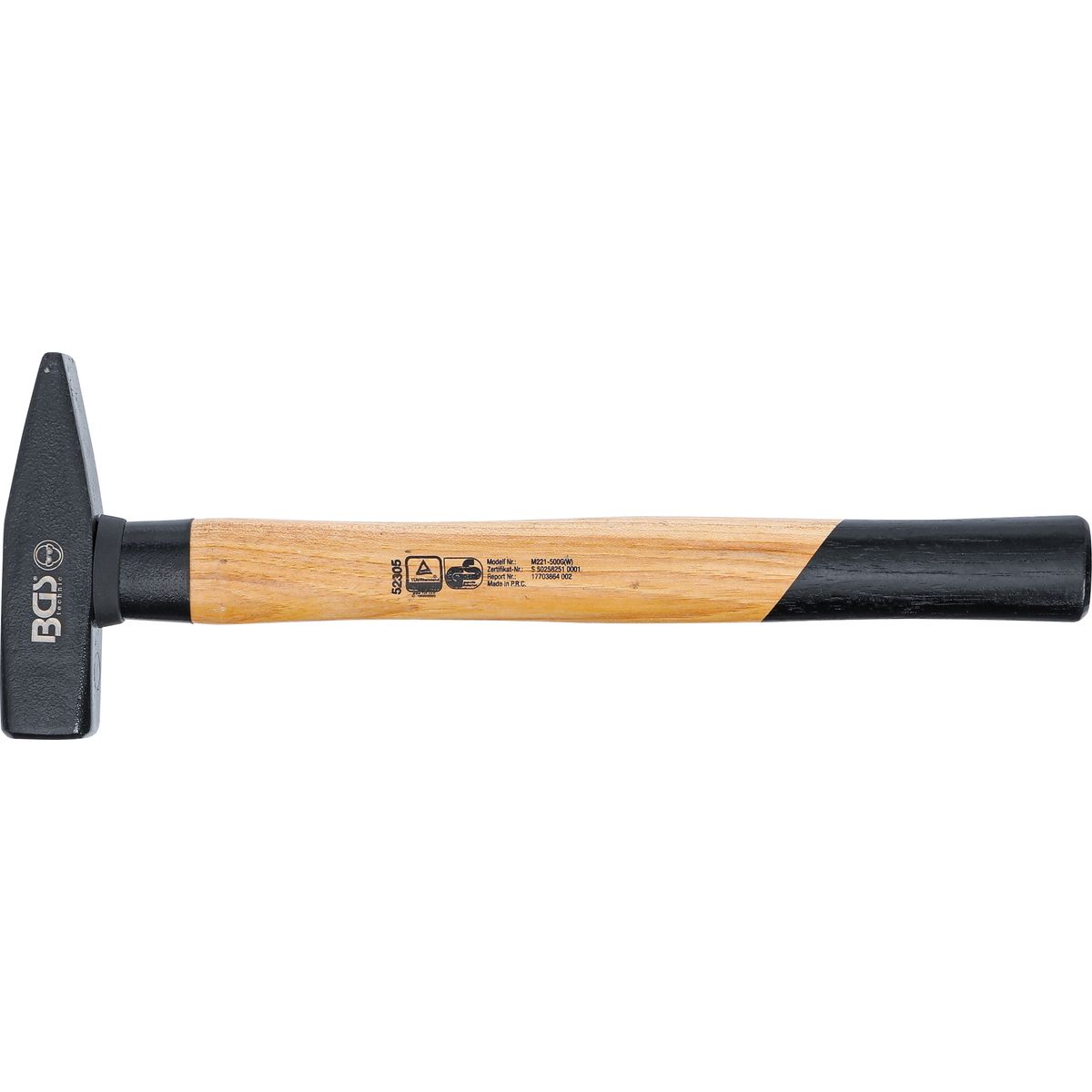 Machinist's Hammer | Hickory Handle | DIN 1041 | 500 g