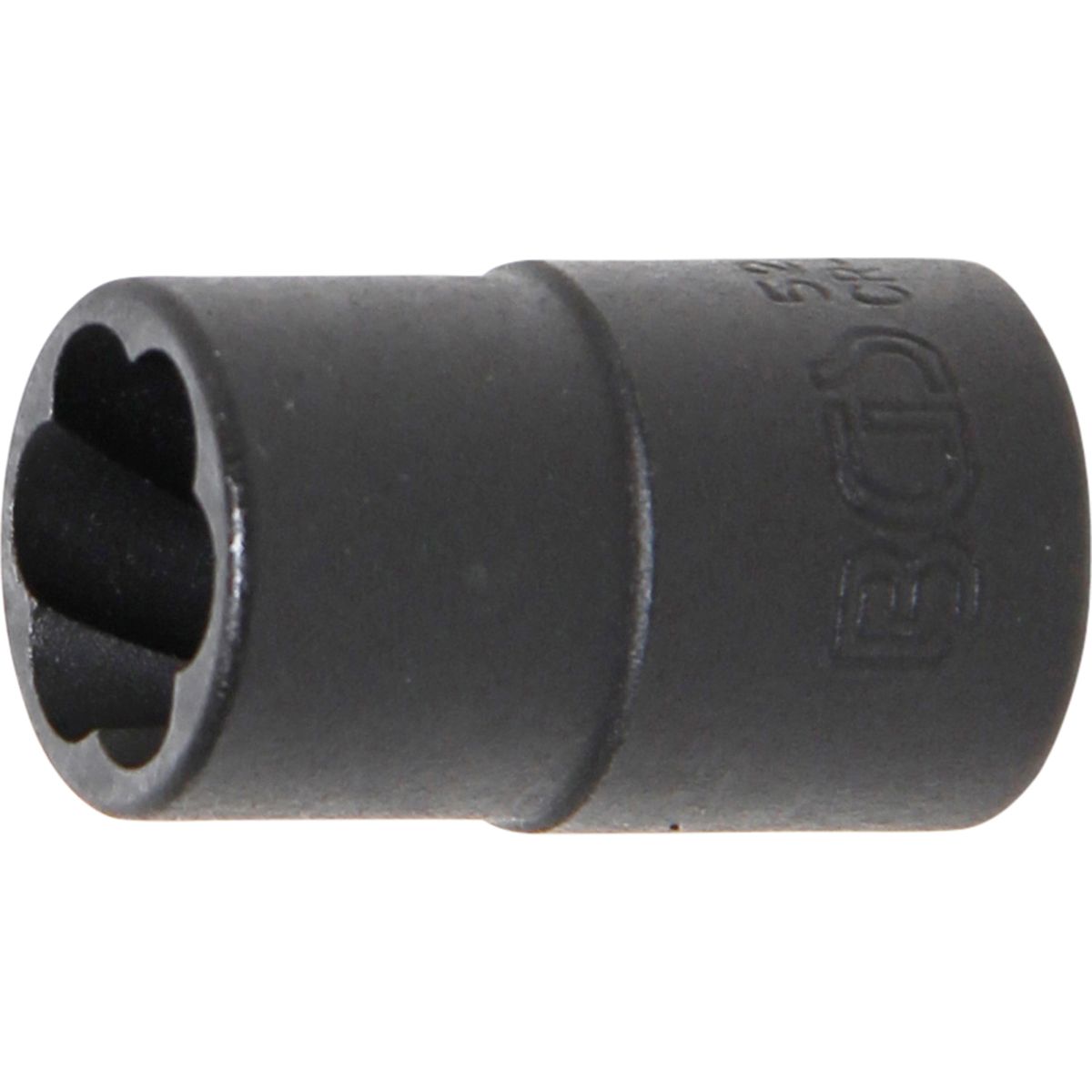 Llave de vaso de perfil en espiral / extractor de tornillos | entrada 10 mm (3/8") | 12 mm