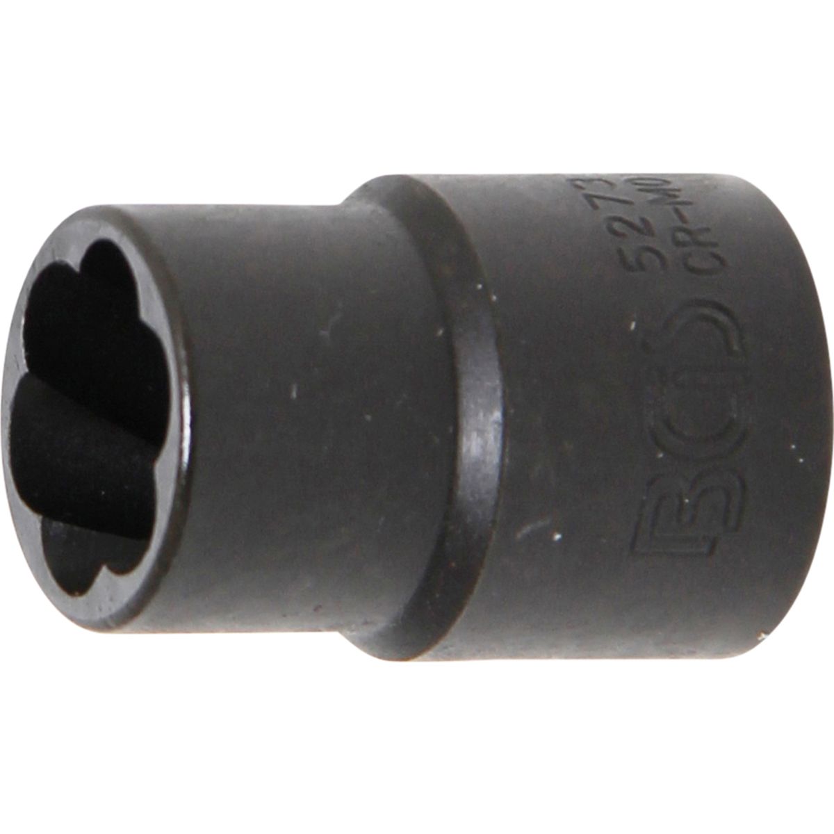 Llave de vaso de perfil en espiral / extractor de tornillos | entrada 10 mm (3/8") | 13 mm