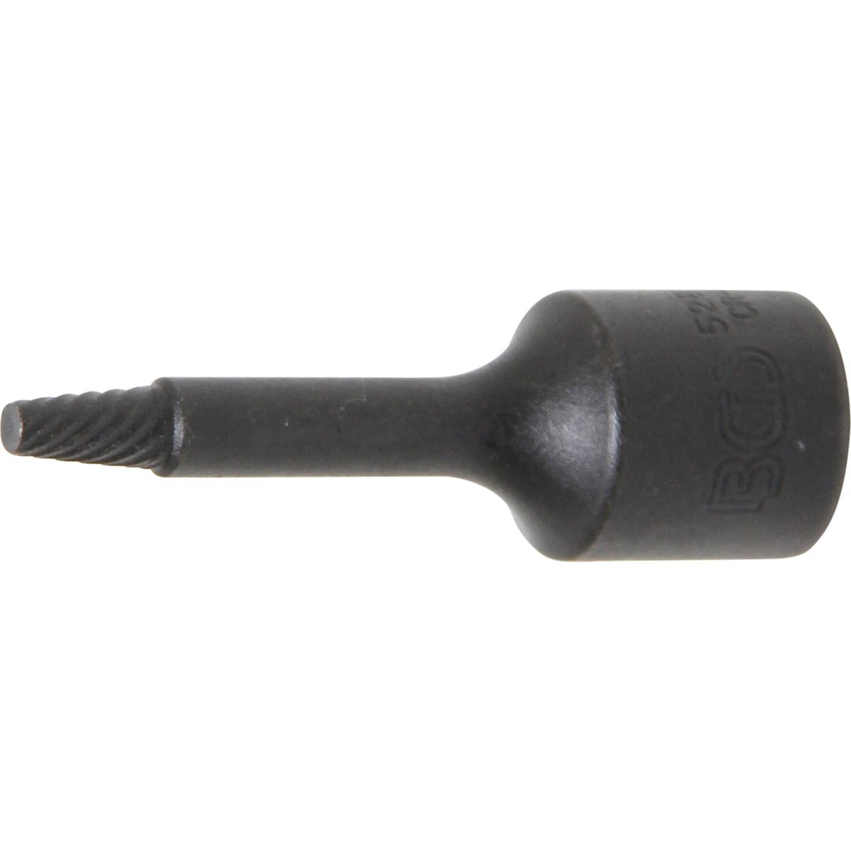 Llave de vaso de perfil en espiral / extractor de tornillos | entrada 10 mm (3/8") | 4 mm