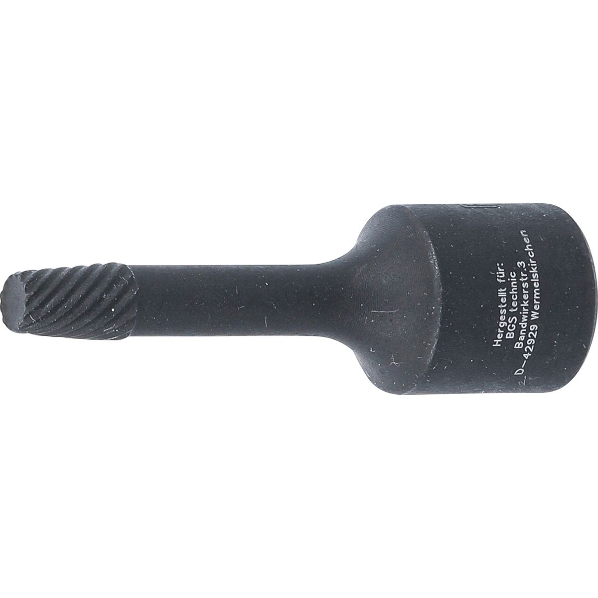 Llave de vaso de perfil en espiral / extractor de tornillos | entrada 10 mm (3/8") | 6 mm