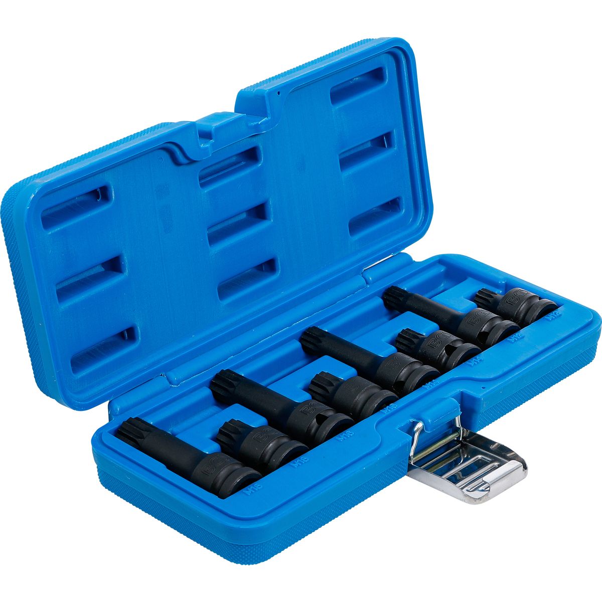 Impact Bit Socket Set | 12.5 mm (1/2") Drive | Spline (for XZN) M12 - M18 | 8 pcs.