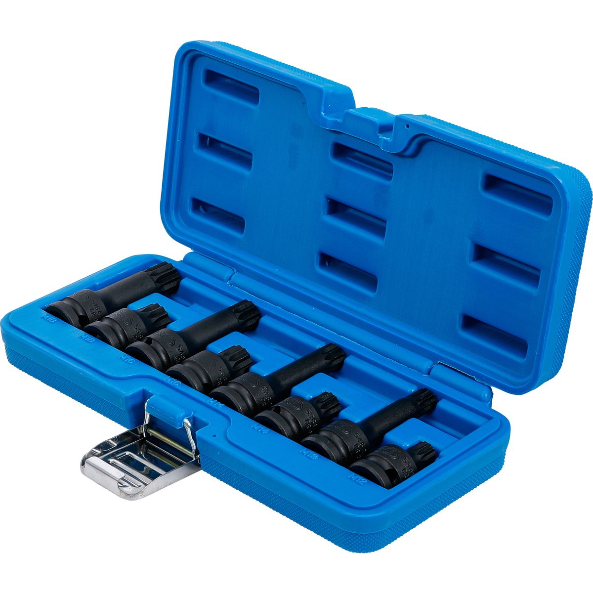 Impact Bit Socket Set | 12.5 mm (1/2") Drive | Spline (for XZN) M12 - M18 | 8 pcs.