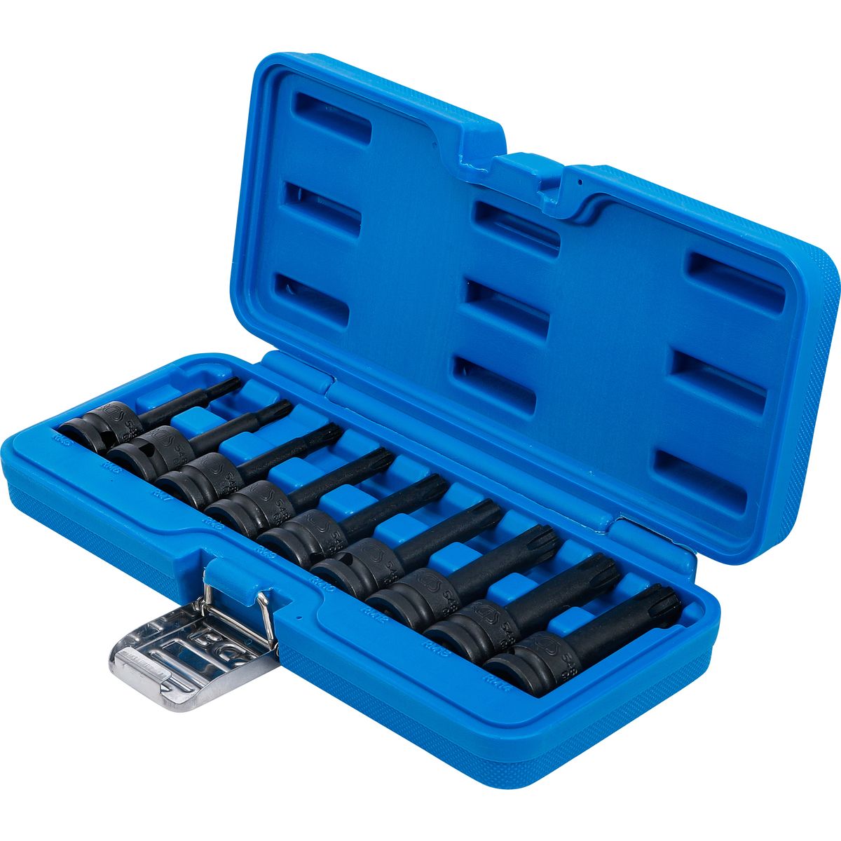 Impact Bit Socket Set | 12.5 mm (1/2") Drive | Spline (for Ribe) M5 - M14 | 9 pcs.