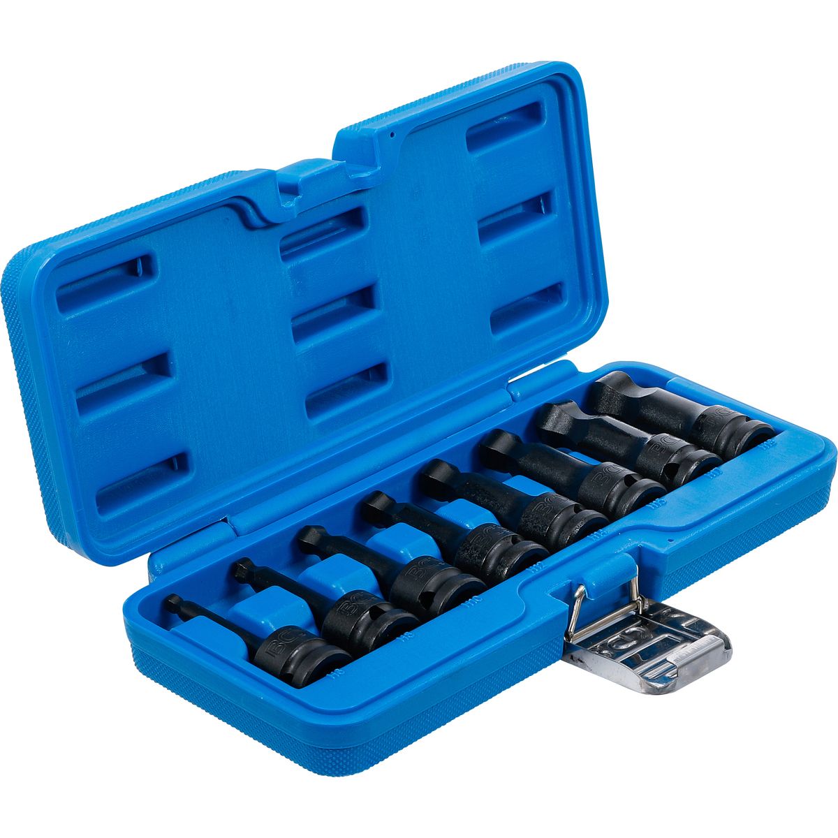 Impact Bit Socket Set | length 75 mm | 12.5 mm (1/2") Drive | internal Hexagon with Ball Head 6 - 19 mm | 8 pcs.