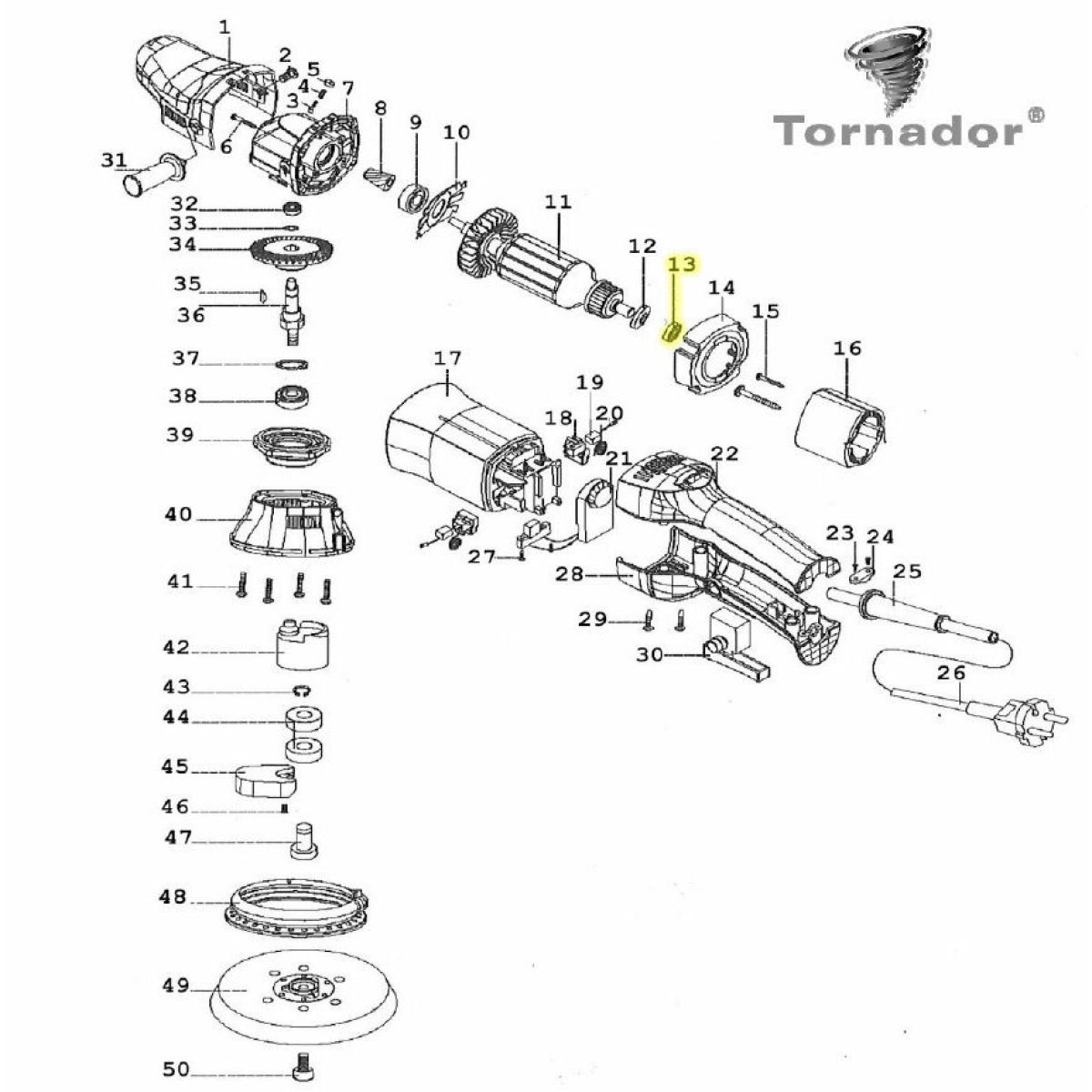 (13) Kugellager 608