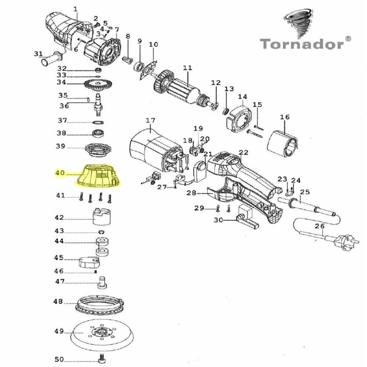 (40) Exzenterdeckel