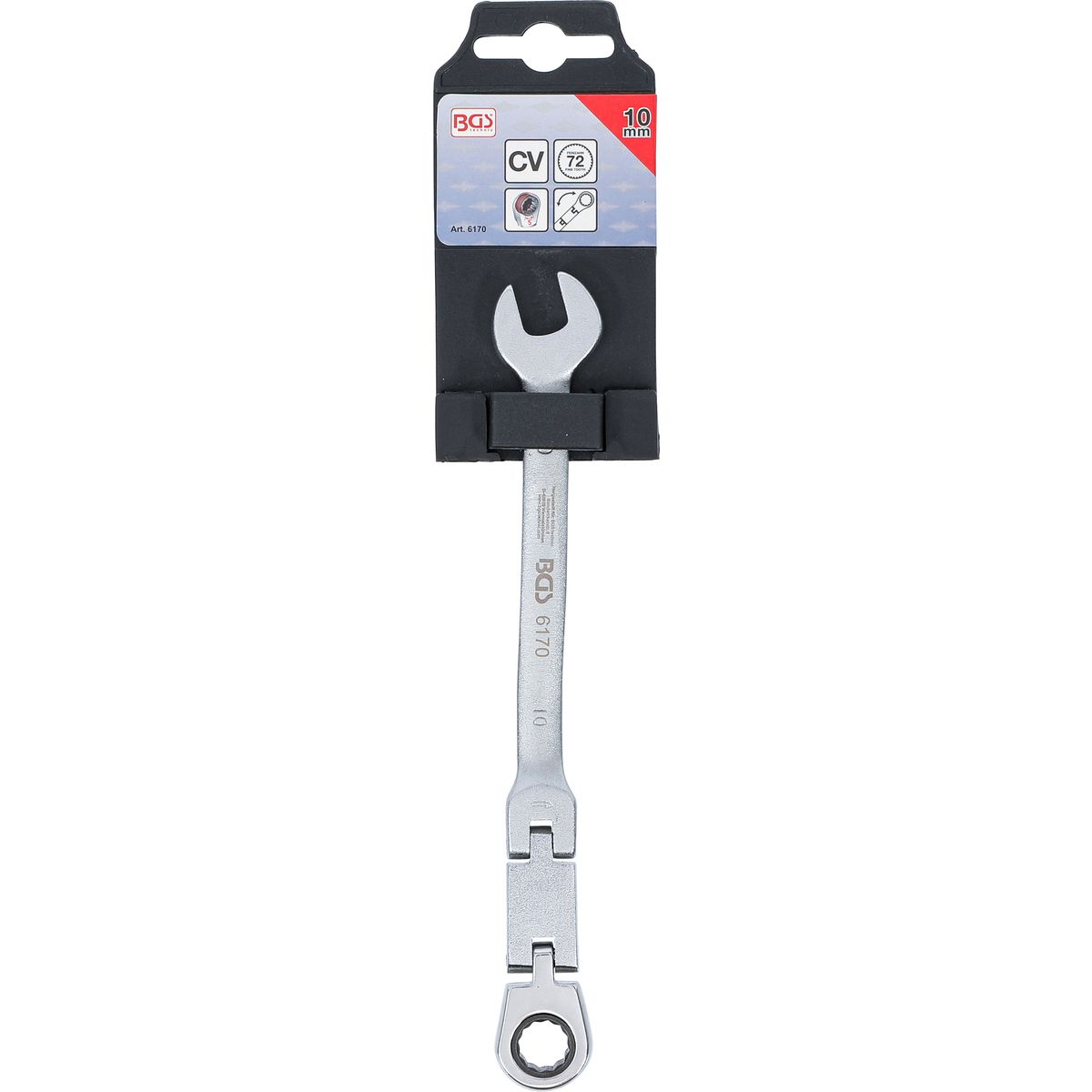 Double-Joint Ratchet Combination Wrench | adjustable | 10 mm