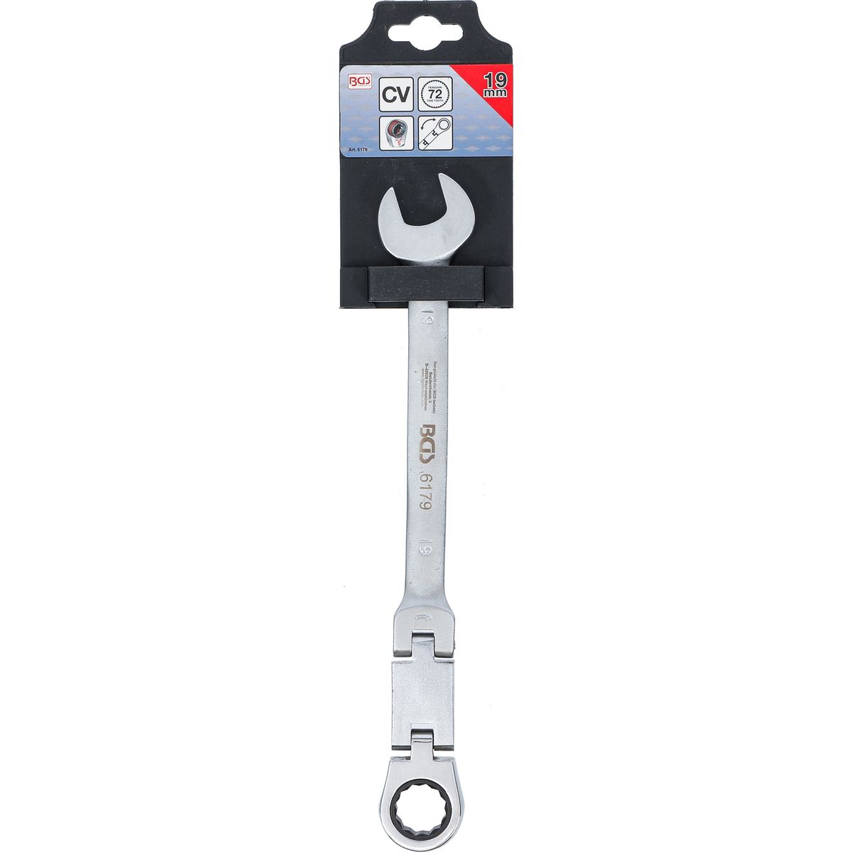 Double-Joint Ratchet Combination Wrench | adjustable | 19 mm
