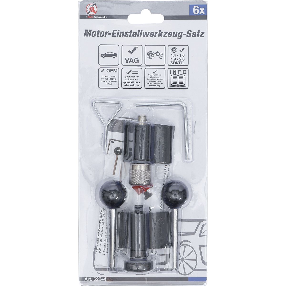 Engine Timing Tool Set | for VAG 1.4 / 1.6 / 1.9 / 2.0 SDI/TDI