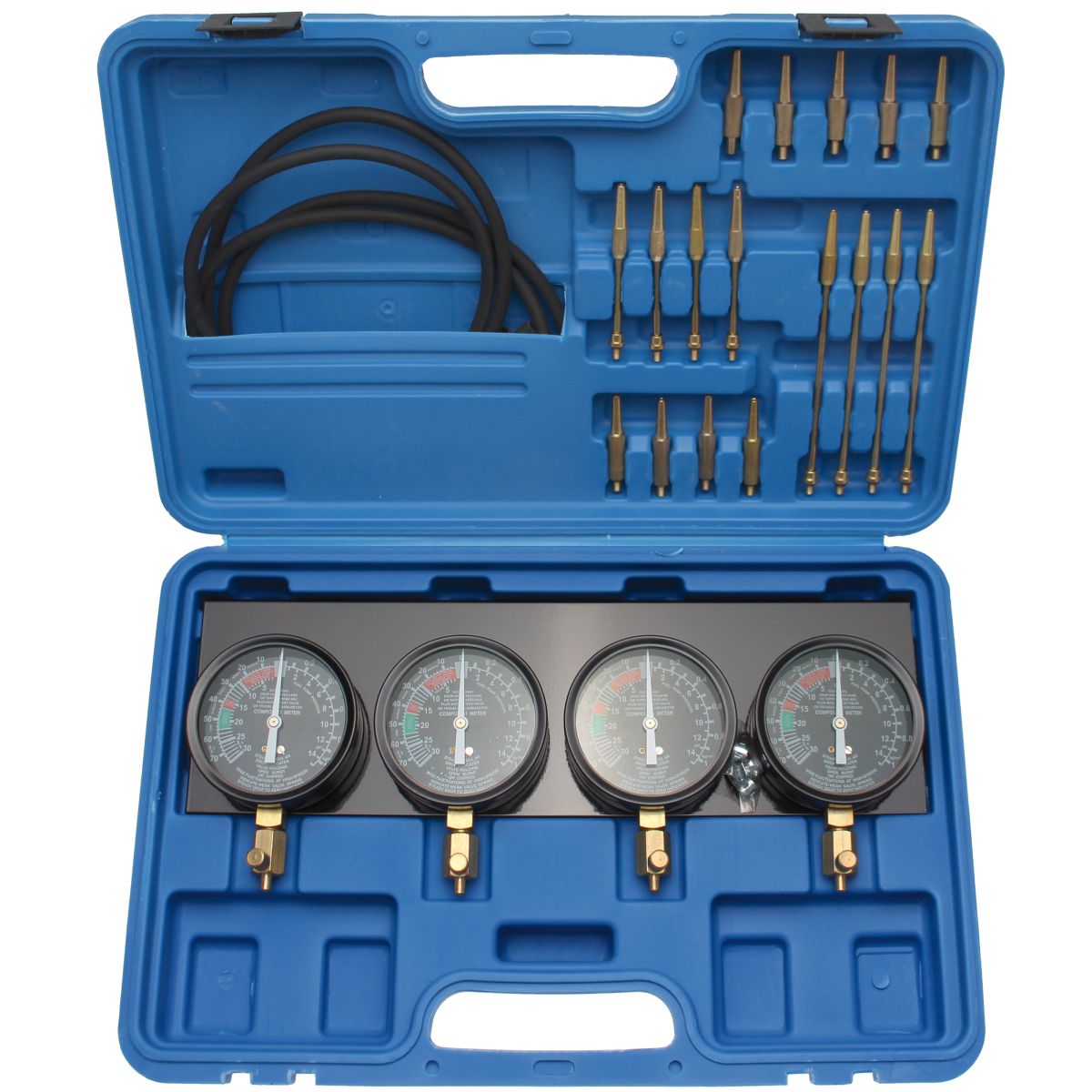 Synchronous Carburetor Tester | with 4 synchronous clocks | 29 pcs.