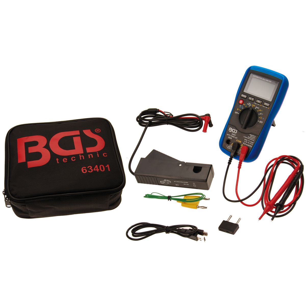 Kfz-Digital-Multimeter mit USB-Schnittstelle