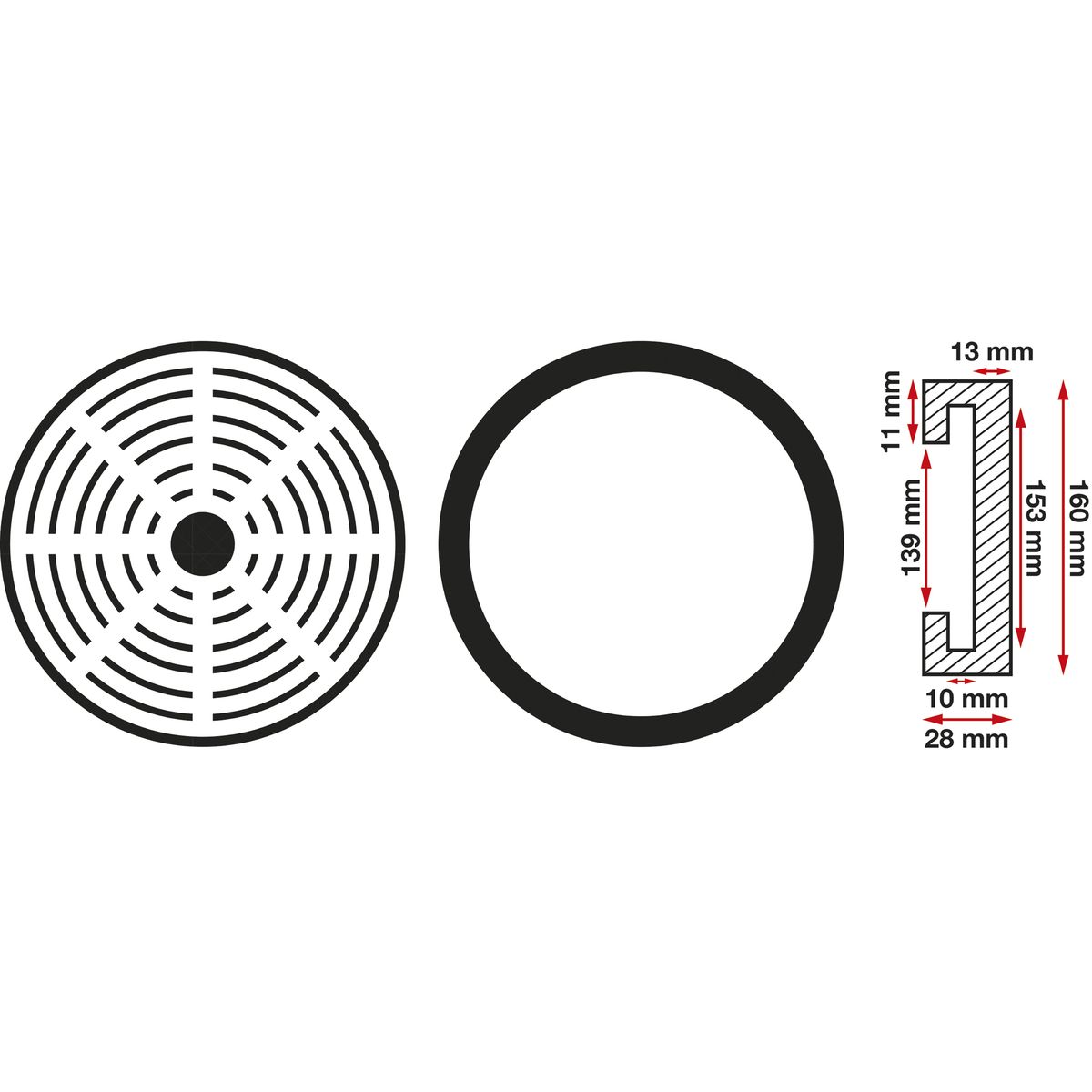 Rubber Pad | for Auto Lifts | Ø 160 mm