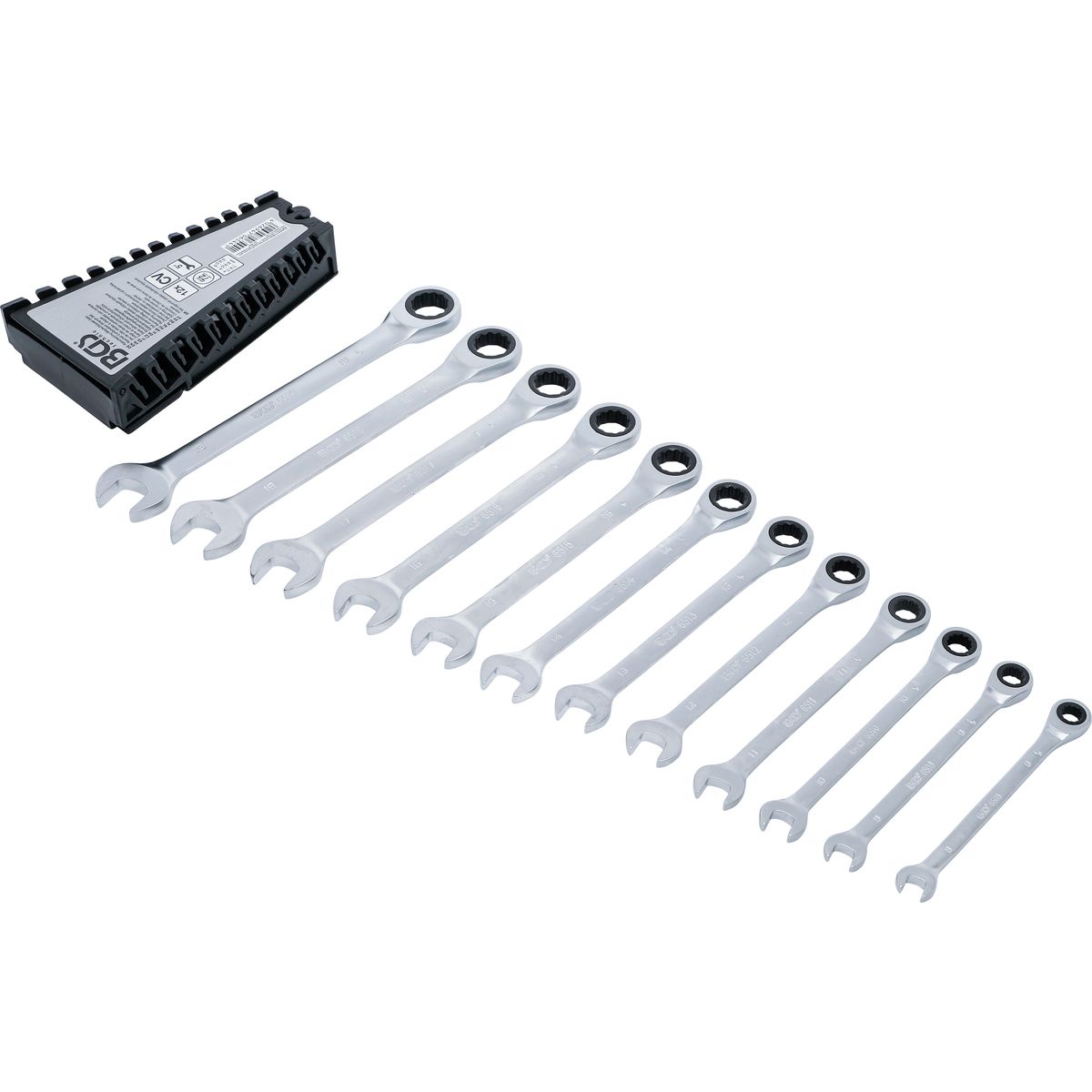 Ratchet Combination Wrench Set | 8 - 19 mm | 12 pcs.