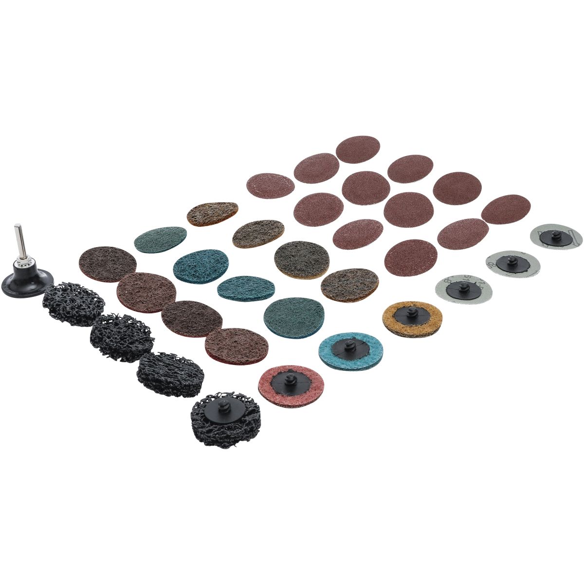 Grinding Wheels / Sanding Pad Set | Ø 50 mm | 35 pcs.