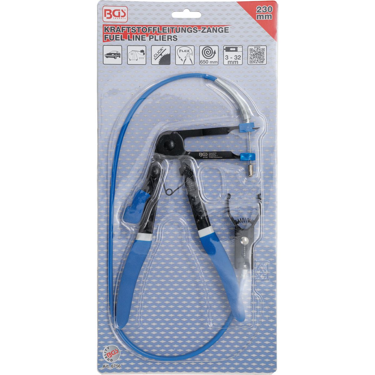 Fuel Line Pliers | with Bowden Cable | 650 mm