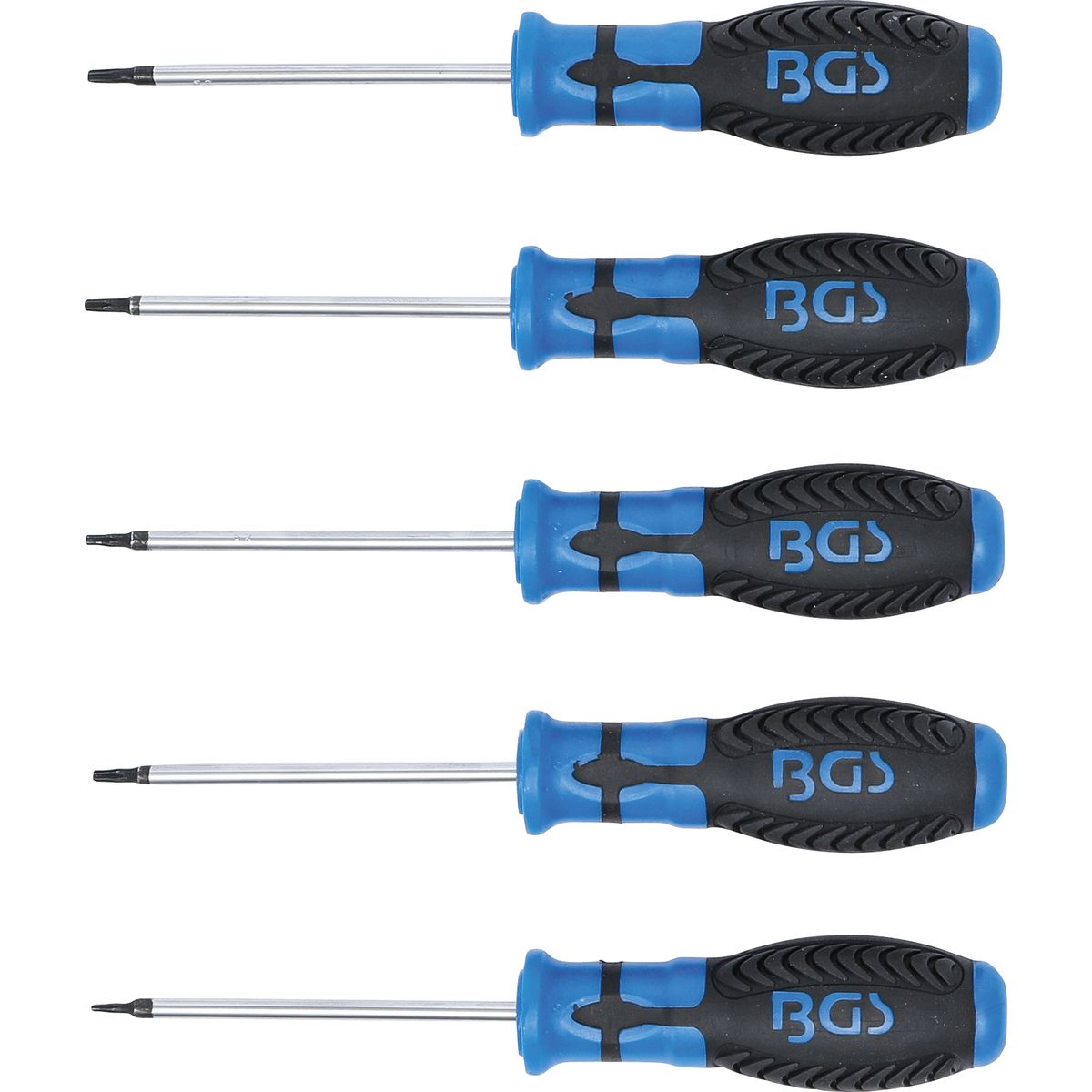 Screwdriver Set | T-Star tamperproof (for Torx) | T6 - T10 | 5 pcs.