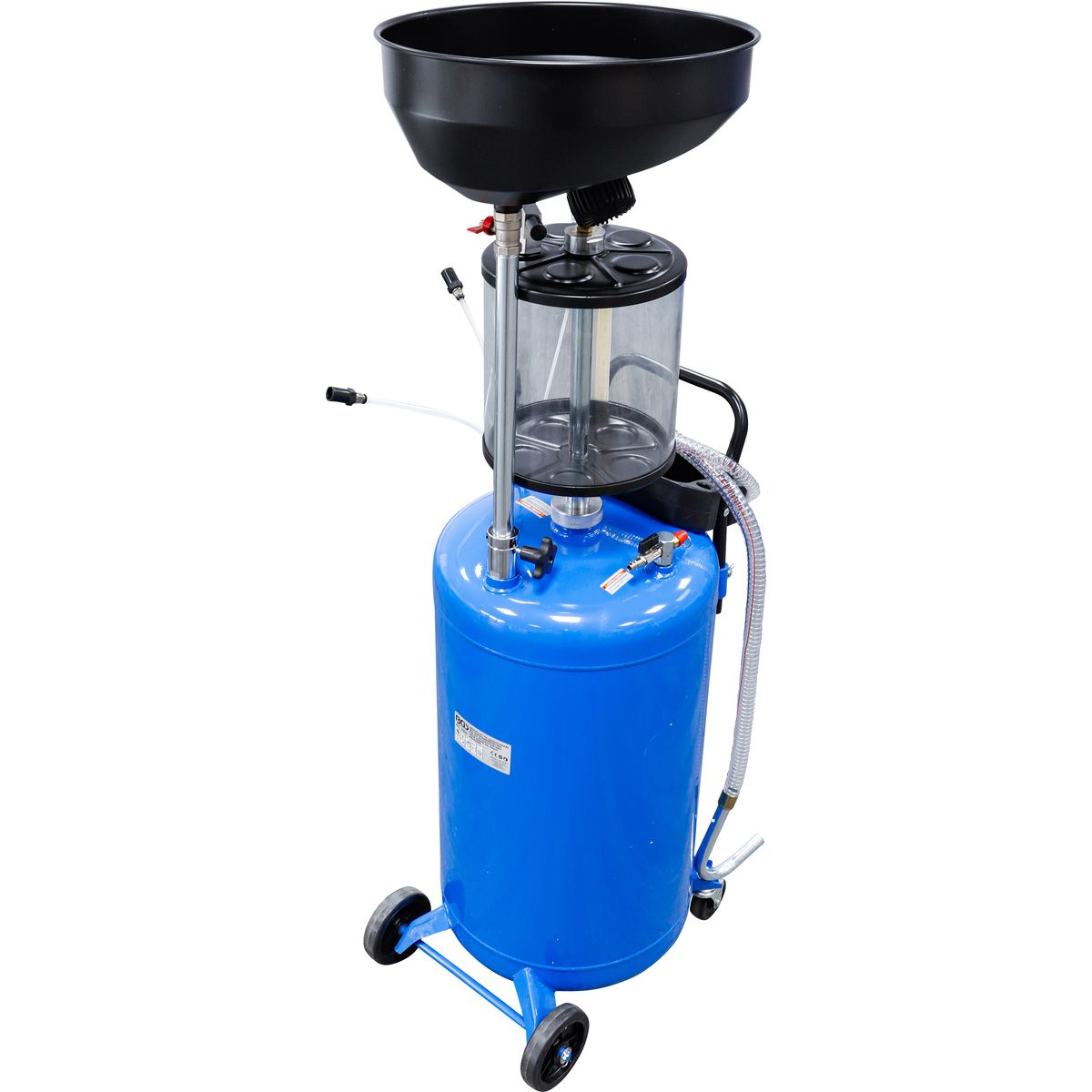 Air Suction Oil Drainer with Waste Oil Drain Receiver | 80 l