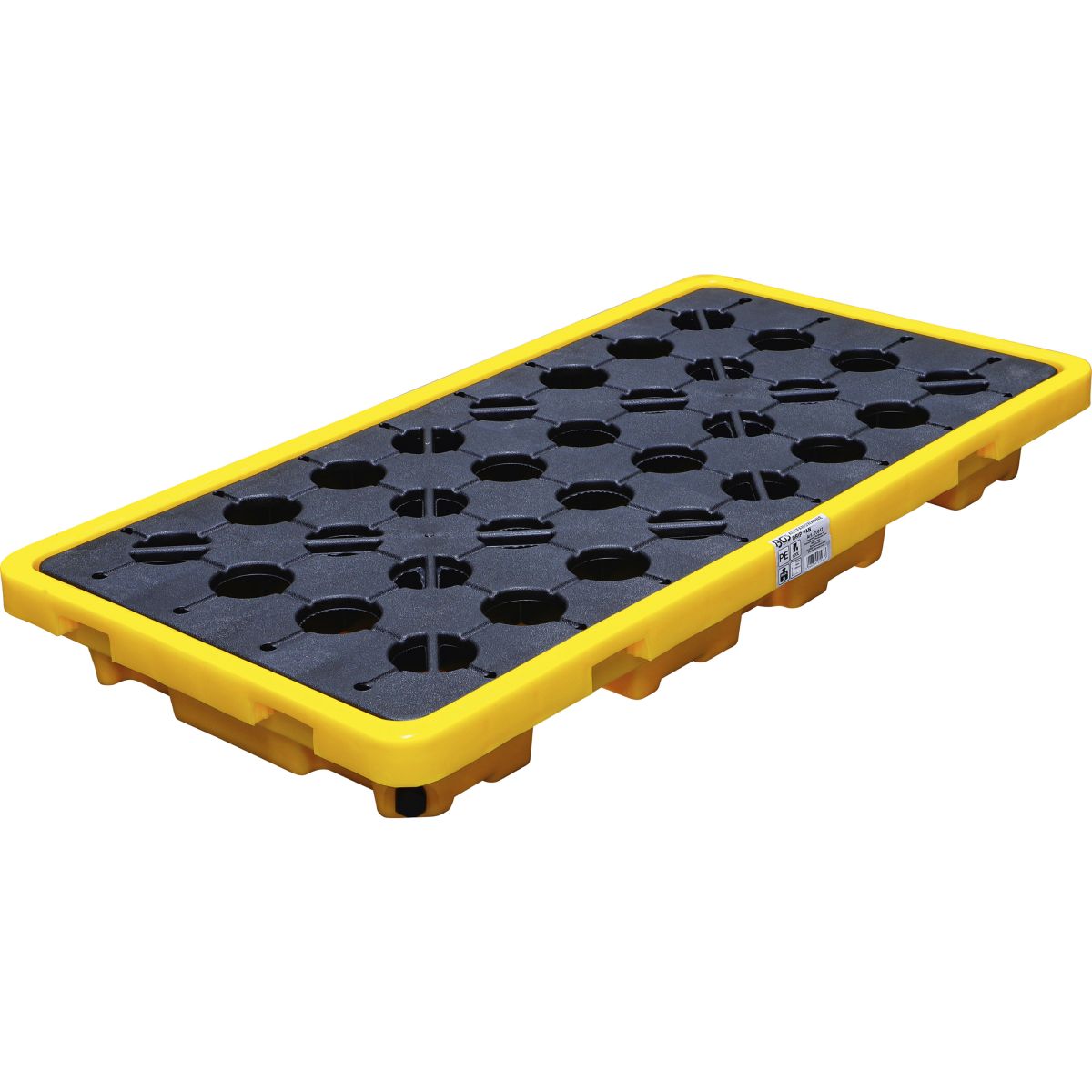 Oil Drip Pan | with open mesh flooring | for 2 x 200-l drums