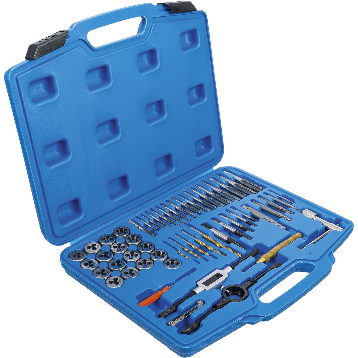 Tap and Die Set | Inch Sizes | 1/4" - 1/2" | 56 pcs.